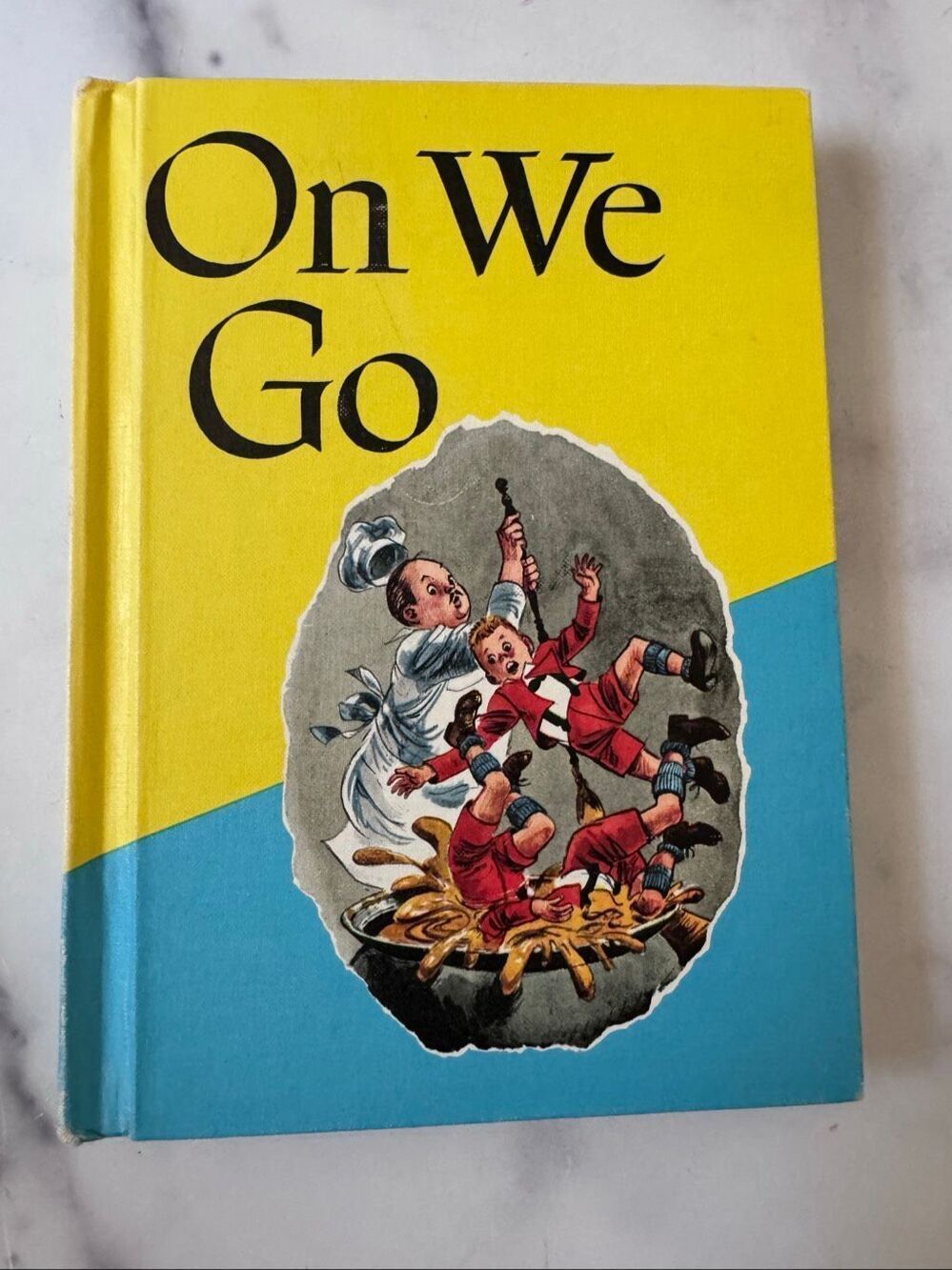 On we Go vintage 50s 60s hardback school book children’s educational Dick Jane e